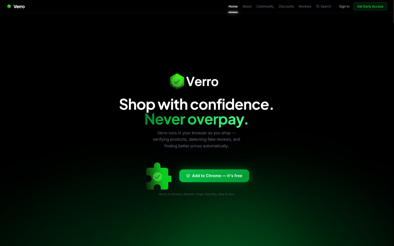 Verro shopping intelligence